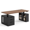 Wood Standing Desk With Drawers WoodsyPro Core