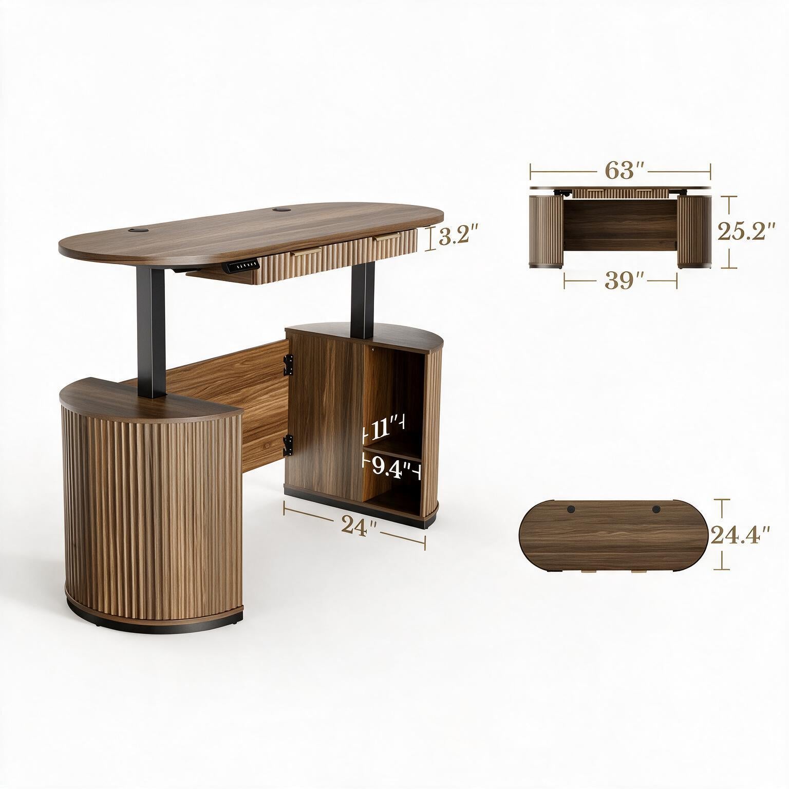 Wood Standing Desk WoodsyPro Master
