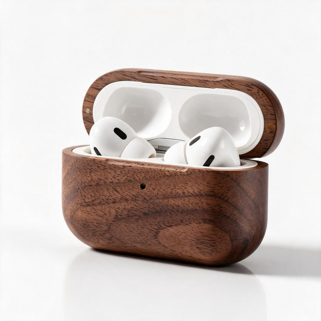 ‌AirPods Wooden Case