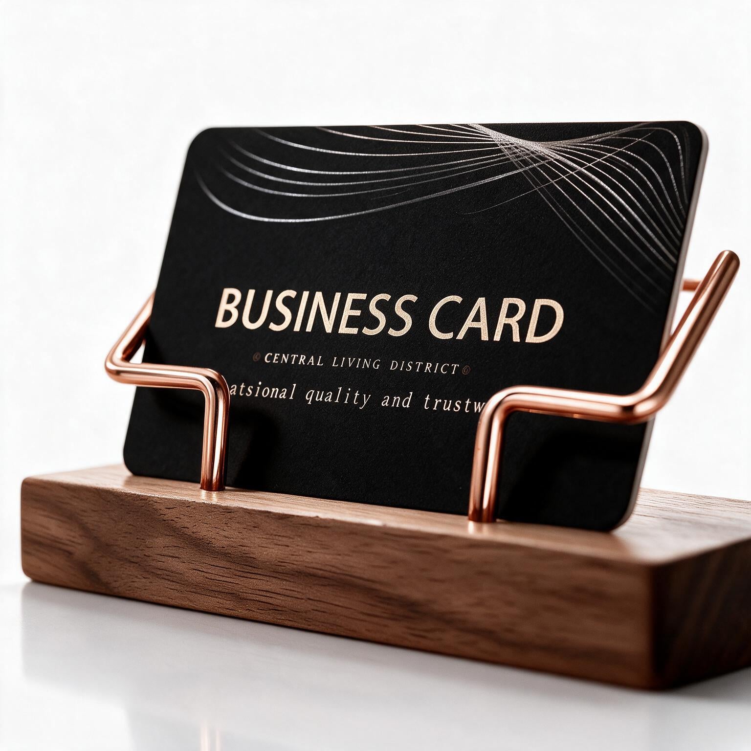 Business Card Holder Wood WoodsyPro