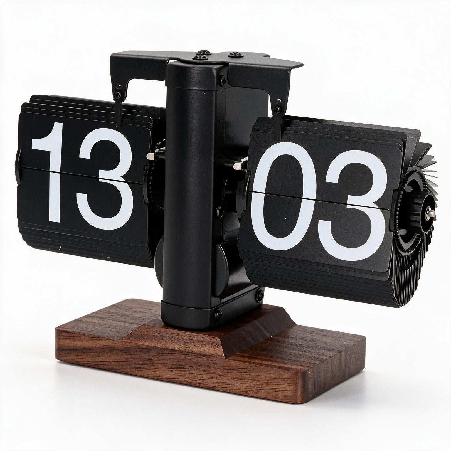 Flip Clock Desk Wood