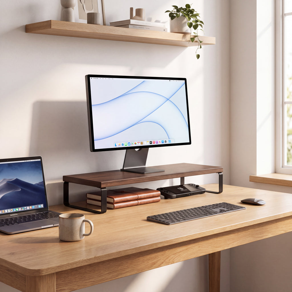 Monitor Stand with Storage WoodsyPro Lift