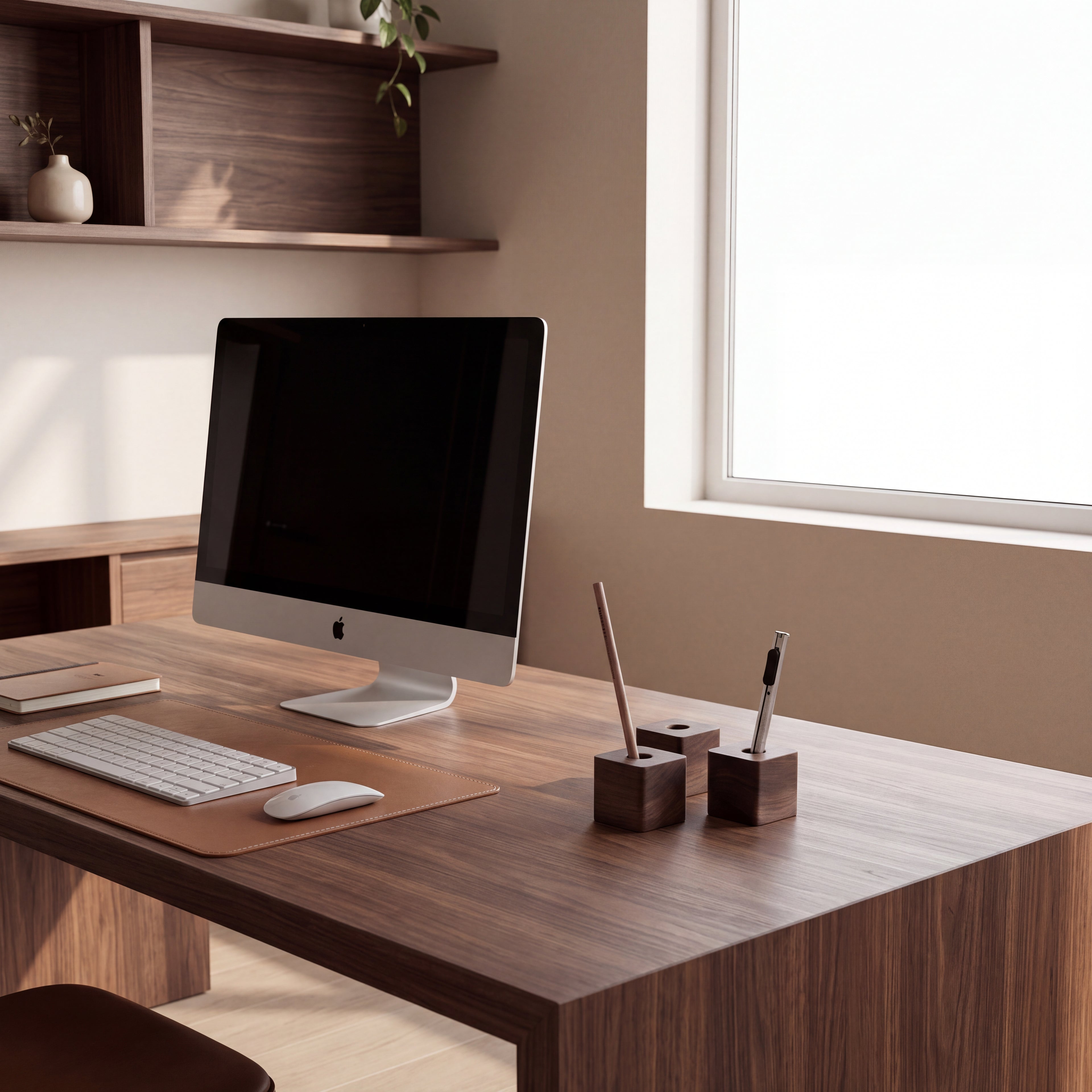 Wooden Pen Holder Minimalist