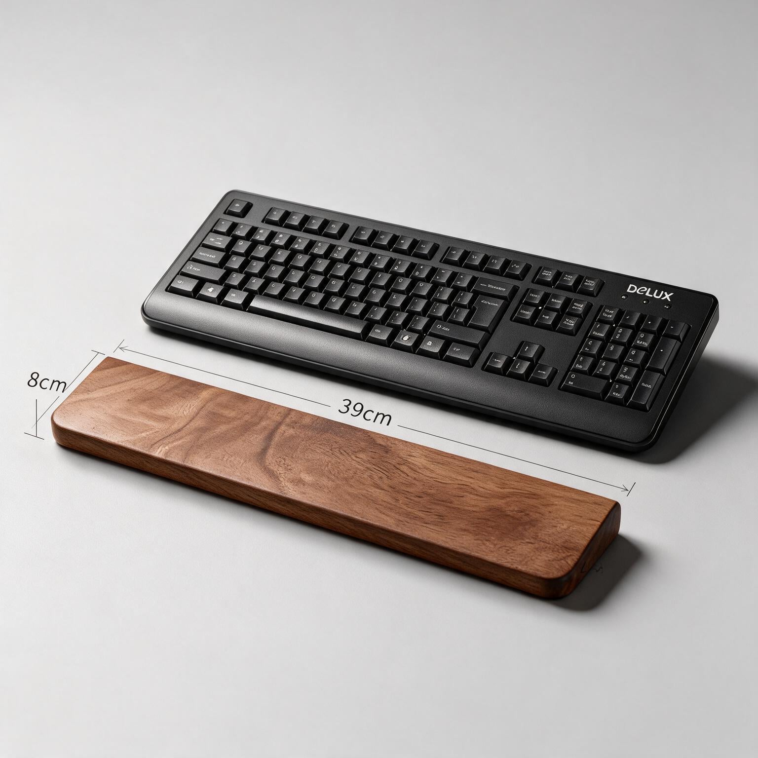 Keyboard Wrist Rest Walnut WoodsyPro Timber Support