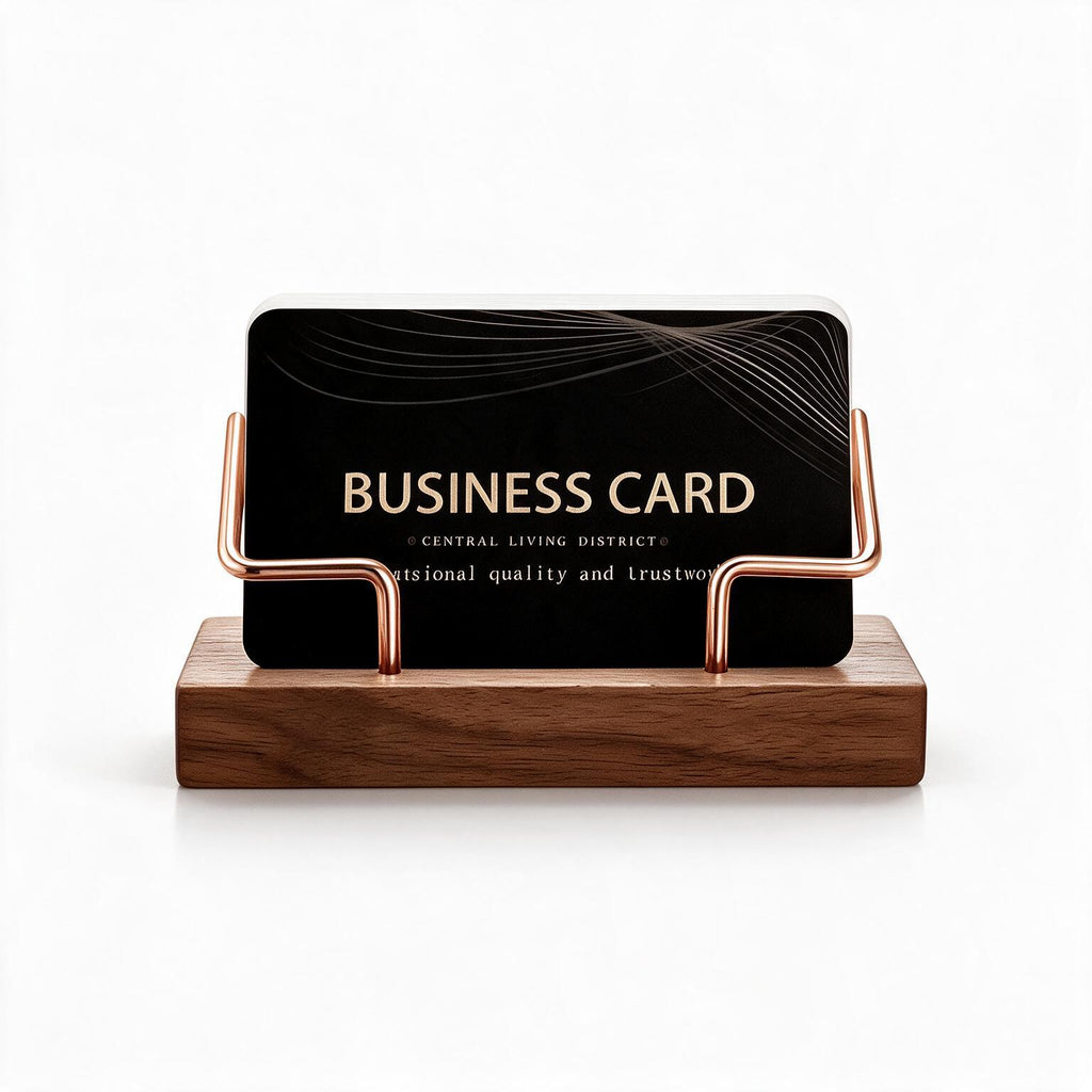 Business Card Holder Wood WoodsyPro