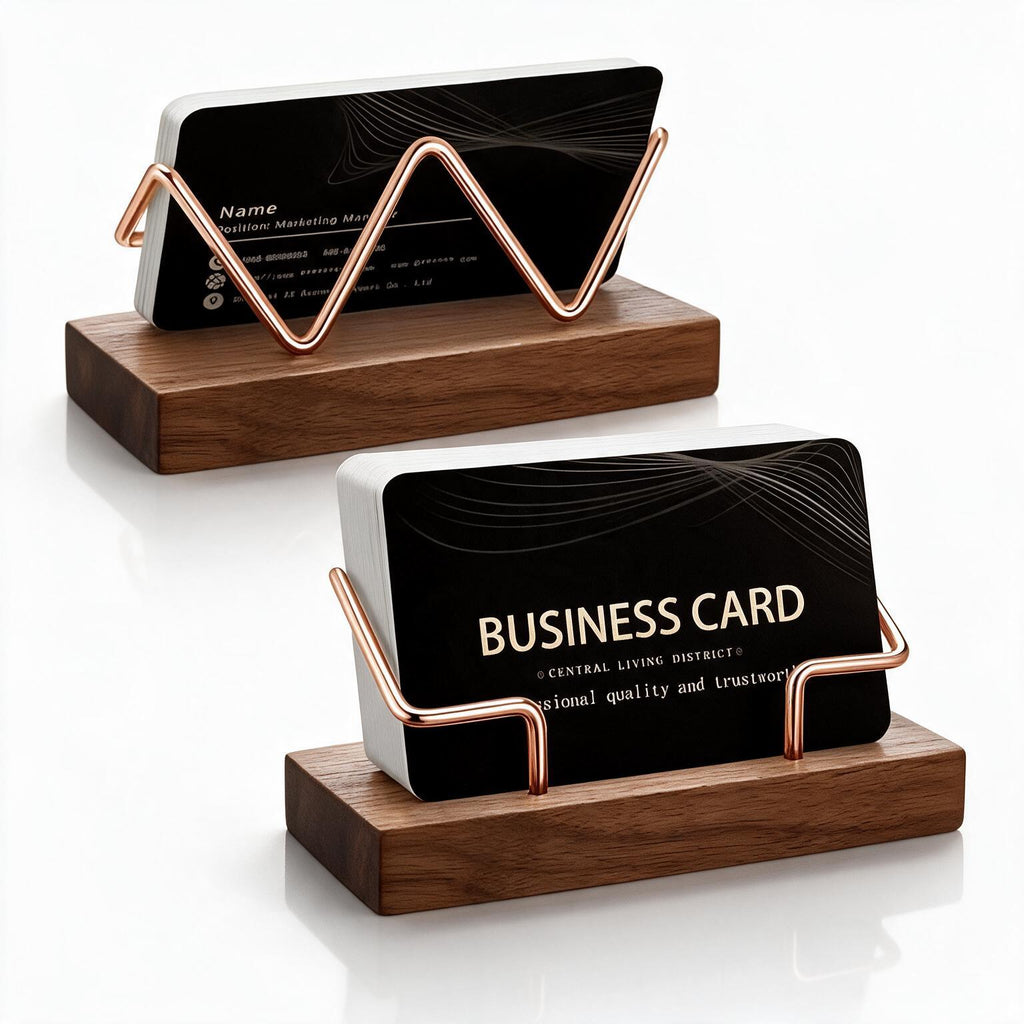 Business Card Holder Wood WoodsyPro