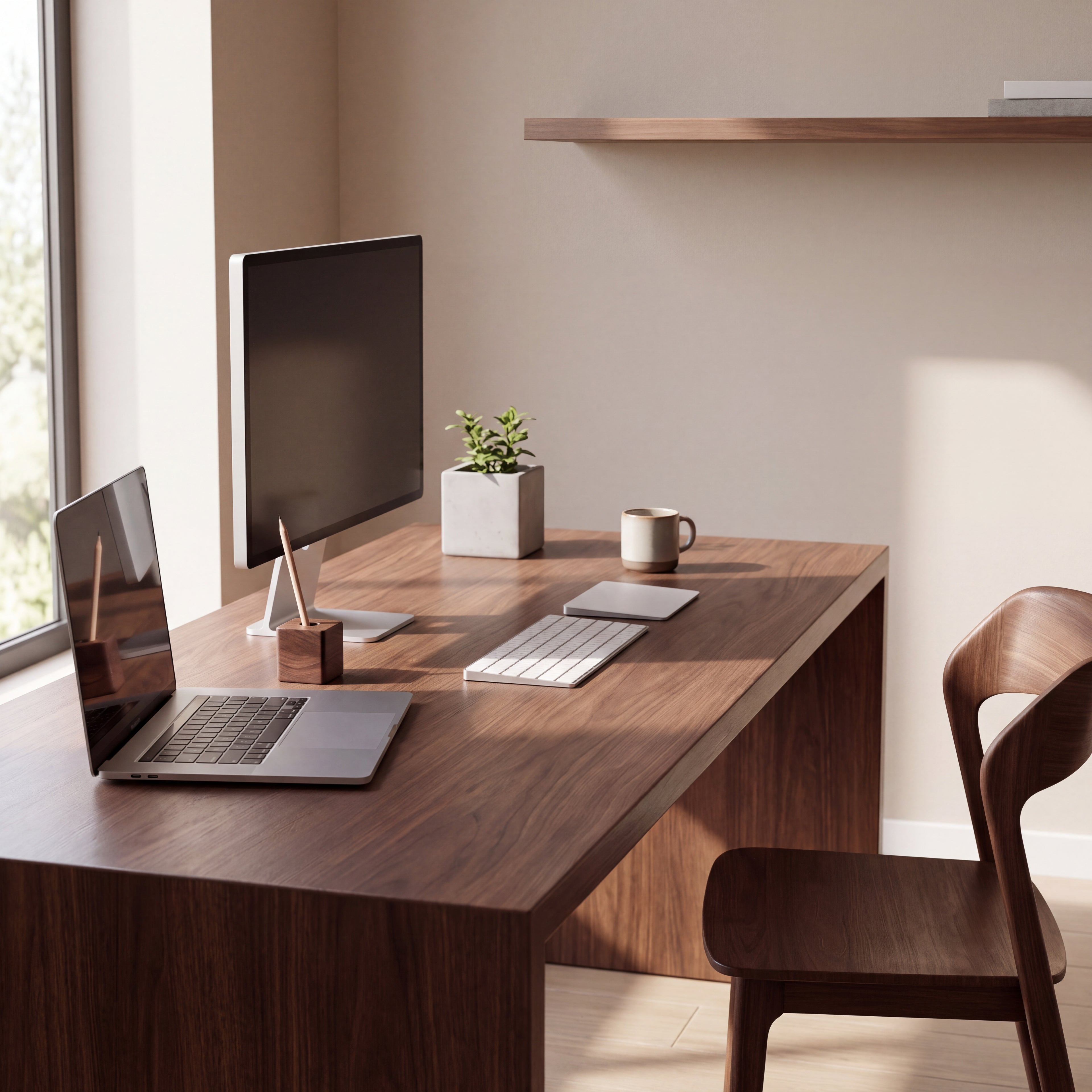 Wooden Pen Holder Minimalist