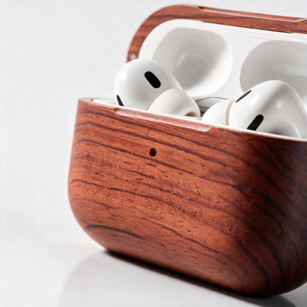 ‌AirPods Wooden Case