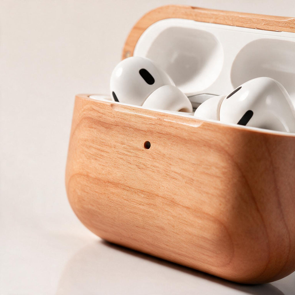‌AirPods Wooden Case