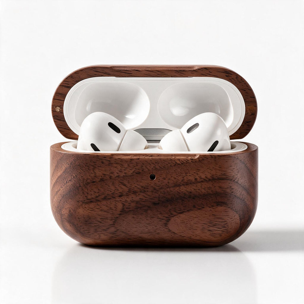 ‌AirPods Wooden Case