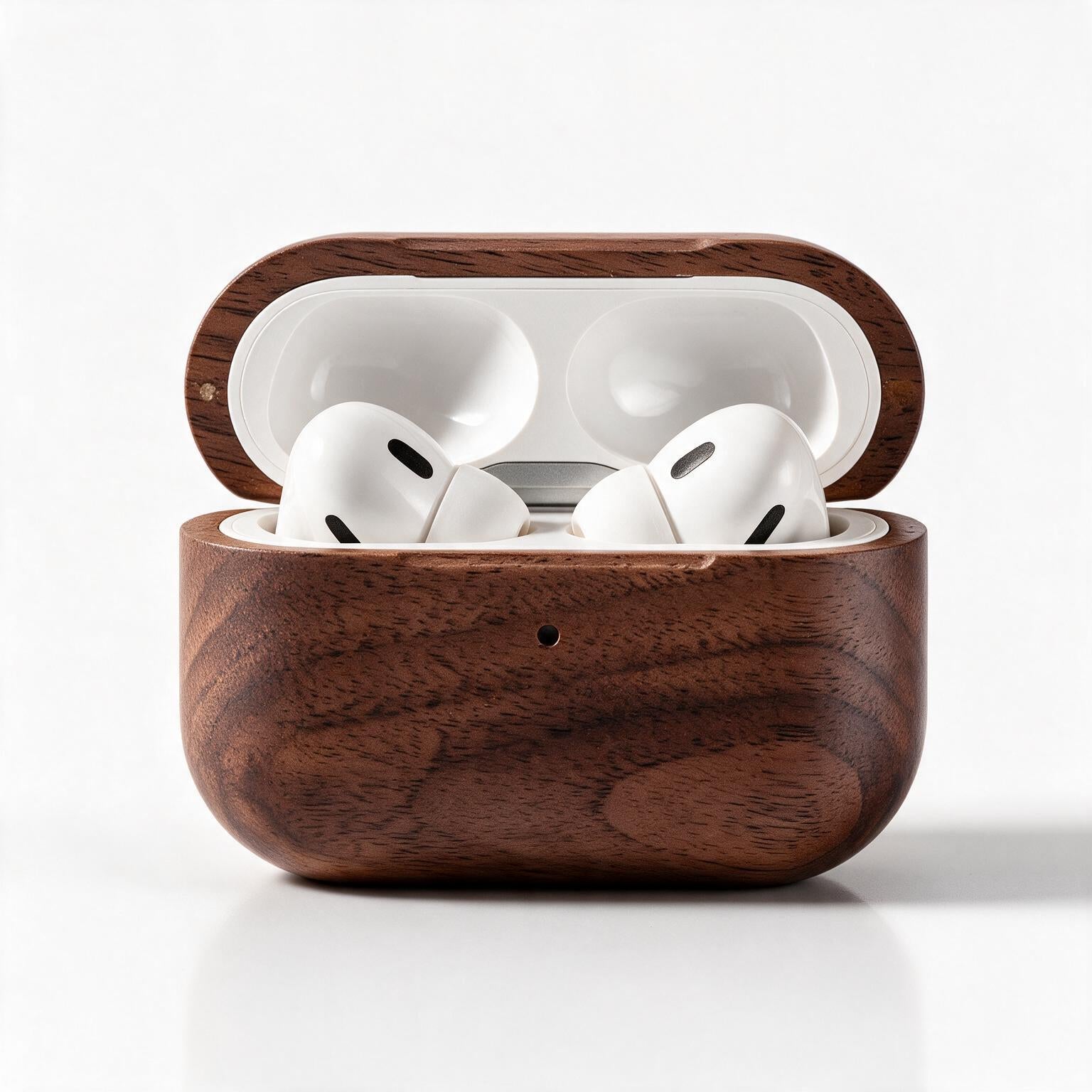 ‌AirPods Wooden Case
