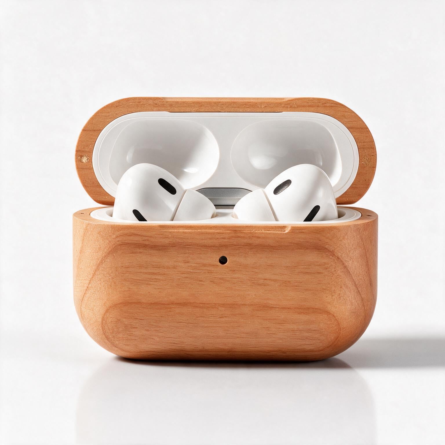 ‌AirPods Wooden Case