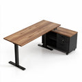 Wood Standing Desk CornerShift L-Shaped