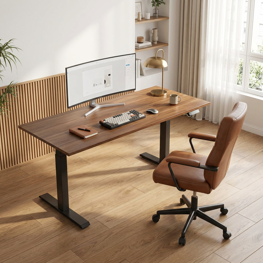 Wood Standing Desk CornerShift L-Shaped