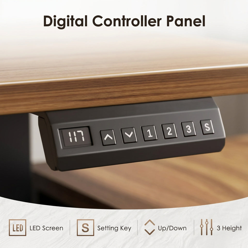 Wood Standing Desk CornerShift L-Shaped
