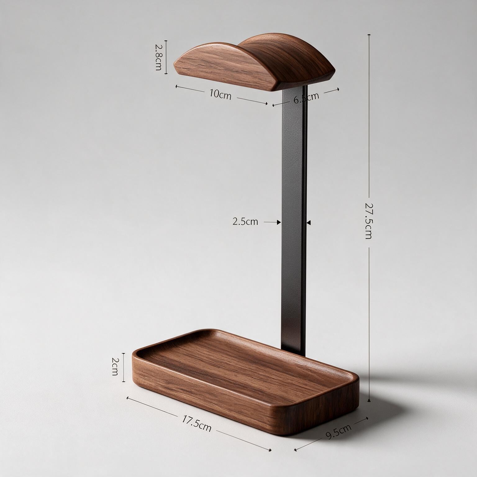 Headphone Stand with Tray WootsyPro Dock