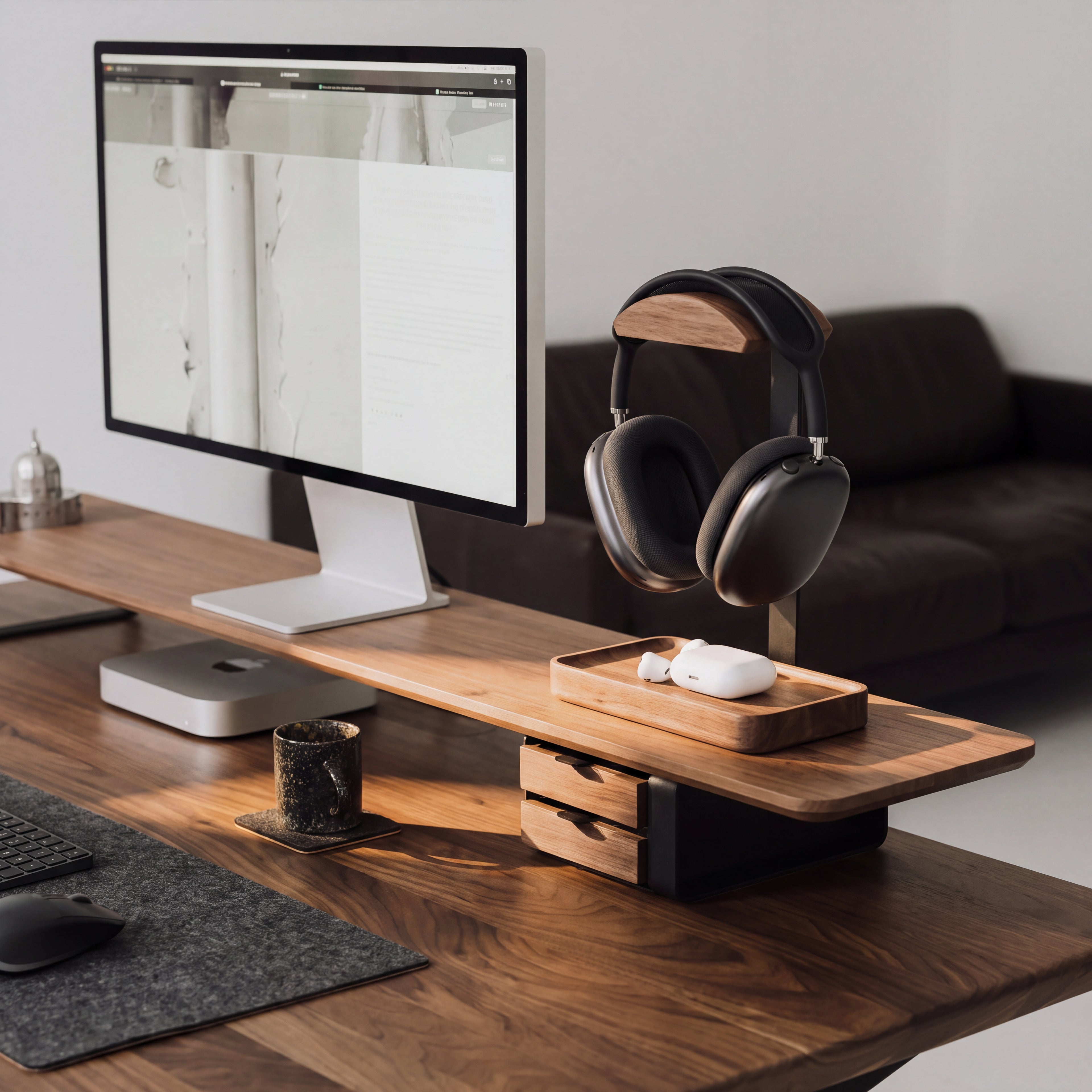Headphone Stand with Tray WootsyPro Dock